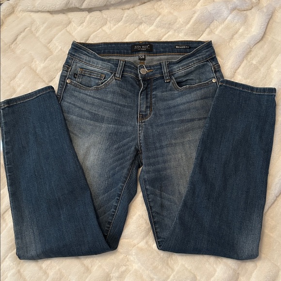 Judy Blue Denim - Judy Blue Dark Blue Relaxed Fit Skinny Jeans size 7/28